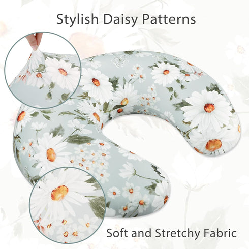 Pea Pod Nursing Pillow Cover Breastfeeding Pillow Slipcover for Moms Soft Breathable, Newborn Infant Feeding Pillow