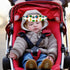 ZHOMA 3 Pcs Baby Head Support for Car Seat, Adjustable Band Strap for Stroller, Soft Neck Relief Slumber Sling