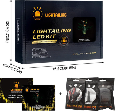 LIGHTAILING LED Light for 10289 Bird of Paradise Building Blocks Model - Model Set Not Included
