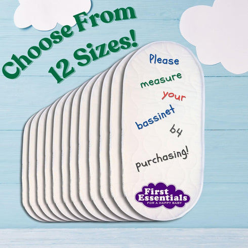 First Essentials 4, Custom Fit Baby Bassinet Mattress Pad, Fits Cybex Priam Water Resistant