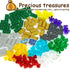 Money Treasure Chest City Bank Accessories, Building Block Pirate Ships, Maps, Dollar Gems, Bricks, and Cash Parts