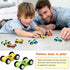 8 Pieces Wooden Mini Car Wood Race Car Kids Track Colorful Ramp Toy Replacement Vehicle Play Sets