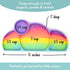 Silicone Baby & Toddler Plate, Baby Led Weaning Supplies, Easy-Reach Design for Self-Feeding (Rainbow Swirl)