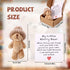 TOYMIS 1 Set Mini Plush Worry Bear with A Hat, Handmade Positive Small Plush Bear in A Box with Encouragement Little