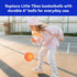 Botabee - 6 Inch Mini Rubber Basketball Set of 2 for Kids - Lightweight Soft Indoor/Outdoor Toddler Balls (Orange)