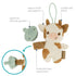 Infantino Snuggle & Soothe PaciPal - Soft Fabric Pacifier Pal with Premium Silicone Pacifier for Baby's Comfort