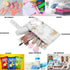 visesunny 2Pcs White Marble with Gold Texture Modern Wet Bag with Zippered Pockets Washable Reusable Roomy