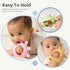 Momcozy 0-6 6-12 Baby Teether Toys | Food Grade Silicone Teething Relief Months | Toy Months | Baby Essential | Green