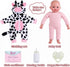 17-Inch 3+ 4 5 6 7 8 9 BABESIDE Baby Doll Girl - Soft Body Realistic Baby Doll with Blue Eyes and Cow Outfit