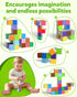3 4 5 Coogam Magnetic Alphabet Blocks for Learning Numbers, Letters, Shapes, Magnet Construction Game & Toddlers
