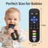 3-6, 6-12 Baby Teething Toys, Remote Control Sensory Teether, Silicone Chew Toy for Teething Relief, BPA-Free Baby