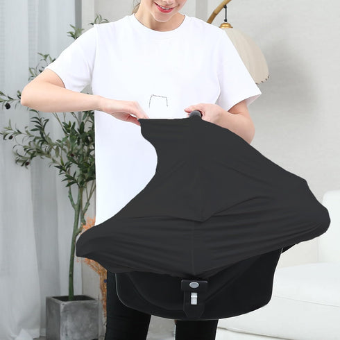 Dudeeghes Carseat Covers for Baby Breastfeeding Multi use Car Seat Canopy Cover, Infant Stroller Canopy Cover for Boy