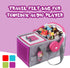 GISEO Set 2 Carrying Case for Tonies Starter & Storage Bag for Tonies Figurine, Felt Cloth Musical Toy Folding Bag