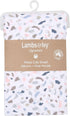 Organic Cotton Crib Sheet with Trendy Terrazzo Design