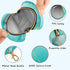 Textures Round Pacifier Storage Case with Zipper, Portable Pacifier Case for Travel, Diaper Bag & Purse, Pacifier