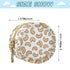 Cashew Nut Pattern Baby Pacifier Holder Case with Clip Portable Pacifier Storage Organizer Round Container Pouch Box