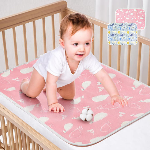 2 Pcs Baby Diaper Changing Pad, Maveek 19.7'' X 27.6'' Newborns Waterproof