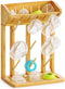 SpaceAid Bamboo Baby Bottle Drying Rack, Space Saving Kitchen Bottles Holder Organizer