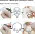 BJDBUS 42 pcs Doll Clothes and Accessories, 10 pcs Fashion Mini Dresses and 32 pcs Shoes, Glasses, Handbag for 11.5