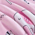 4-Piece Set Set URBONUR Toddler Bedding - Ultra Soft Cartoon Pink Zoo Animals Girls Toddler Comforter - Include