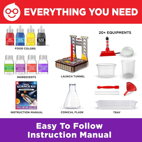 8+ 50+ Doctor Jupiter Space Science Toy, Crafts Kit for Kids | Birthday Gifts for Boys Years Old | STEM Toy