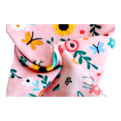 Bright Floral Handmade Mini Blanket Pacifier Holder