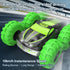 LM-15 4WD 2.4GHz, 360 Remote Control Car, RC Stunt Car with Inflatable Tires, Double-Sided Pattern and LED Flash
