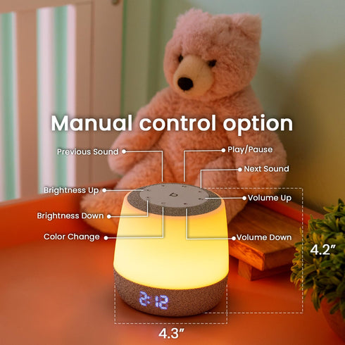 2nd 28 2.4GHz Babysense Baby Sound Machine with Night Light | Gen | Soothing Sounds | Toddler Sleep Trainer |