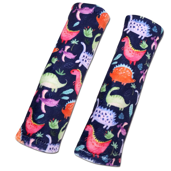 Dinosaur Car Seat Belt Covers for Baby, Toddlers, Minky Seat Belt Protectors for Car Seats, for Kids Newborn Infants