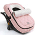 ACRABROS Car Seat Cover Baby, Winter Infant Carseat Canopy with Zipper Peeping Window, Waterproof Universal Fitted