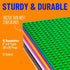 Strictly Briks 12 Pack Classic Stackable Baseplates 6x6, Compatible with Lego, 12 Rainbow Colors
