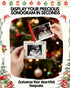 Pregnancy Announcement Christmas Ornament Sonogram Photo Frame Keepsake with Ribbon Baby Coming Soon Gift