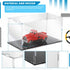 Clear Acrylic Display Case for 1:18 Scale Model Car, Installation Required, Black Base Model Display Box for