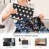 YANENDIE Set Polka Dots Black White Portable Diaper Changing Pad, Waterproof Baby Changing Mat with Storage Pocket