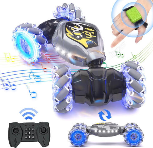 RC Cars, 2.4Ghz 4WD New Gravity Gesture Sensing Remote Control Car Toys, RC Stunt Twist Car Toys for Boys & Girls Age