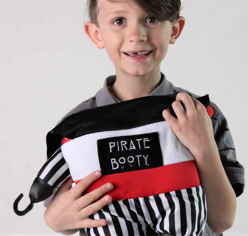 Plush Pirate Booty Tooth Fairy Pillow with Pocket, 11"
