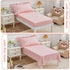 4 Set Set Set Piece Boho Tufted Toddler Bedding for Girls Pink Ruffle Crib Bed Sheets Soft Jacquard Embroidery Toddler