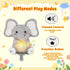 BRICHOEE Breathing Stuffed Animal, Soothing Elephant Stuffed Animal with Moving Ears, Breathing Motion, Calming Sound