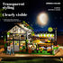 Set 8-12 680pcs Flower House Building with LED, City Street House Flower Shop Building Blocks Toy, Valentine Gift