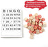 Bingo Board Game - Classic Vintage Wooden Bingo Set with 40 Number Cards & 75 Chess Pieces