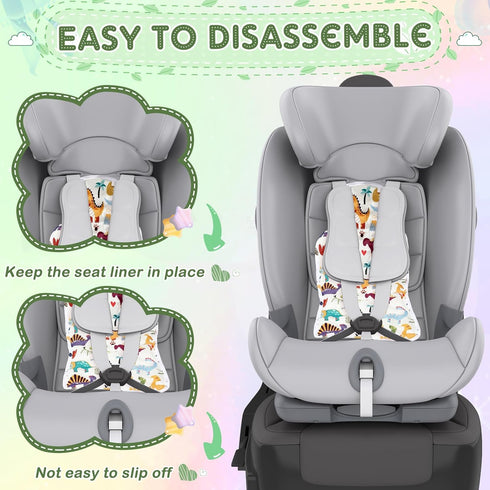 Suzile 2 Pcs Baby Gel Car Seat Cooler Pad, Universal Breathable Stroller Cooling Mat