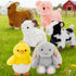 MaoGoLan 6-Pack Stuffed Farm Animal Bulk Plush Toys Set 10 Soft Stuffed
