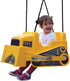 M & M Sales Enterprises Yellow Bulldozer Toddler Swing for Kids