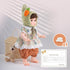 18inch 3+Years Reborn Baby Doll, Lifelike Realistic Baby Doll with Green Carrot Hat and Cute Outfit, Soft Vinyl Doll