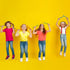 50 5 8 Inch Set Halloscume Pcs Rhythm Sticks for Kids Classroom Activities, Colors of Music Sticks, Wooden Percussion