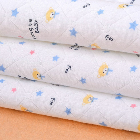 Monvecle Baby Infant Cotton Waterproof Changing Pads - 3pcs Pack, Washable Reusable Diapers Liners Mats (28"x20")