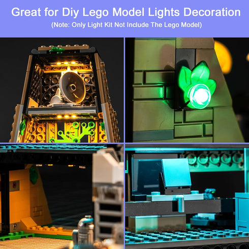 Upgraded LED Light Kit for Lego A New Hope Yavin 4 Rebel Base Building Set, Remote Control Compatible