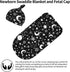 Osvbs Set Moon Star Baby Stuff Swaddle Blanket Wrap Baby Newborn Blanket Soft Stretchy With Hat Gift For Infant Boy
