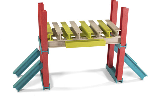 Miniland ECO Beams Building Set, STEM, Multicolor, Activity Guide, Different Levels of Difficulty