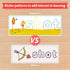 KMUYSL Learning Toys for Boys and Girls Age 2-6 - See & Spell CVC Word Builders with Alphabet Cards, Preschool Gifts